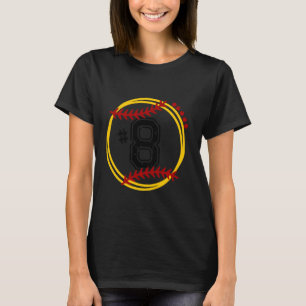 Softball Jersey 8, Trendy Softball, Softball Ball T-Shirt