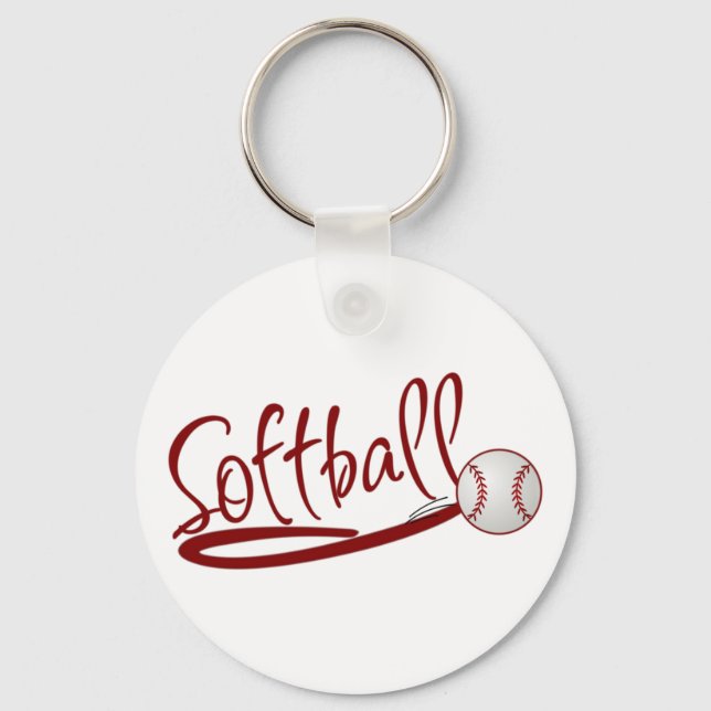 Softball Key Ring (Front)