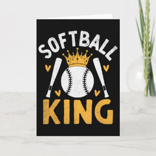 Softball King Catcher Pitcher Softballer Card