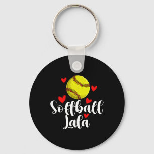 Softball Lala Of A Softball Player Lala Key Ring