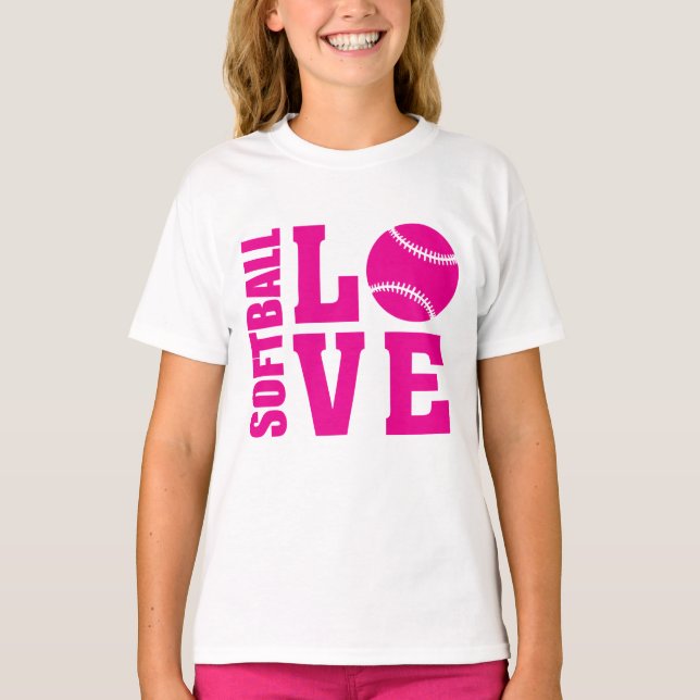 Softball Love, Softball T-Shirt (Front)
