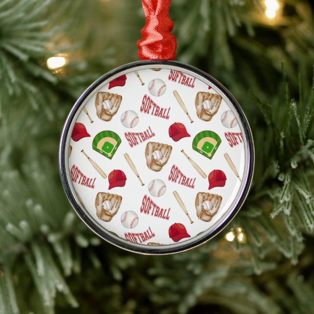 Softball Lover Christmas Ornament Keepsake (Tree)