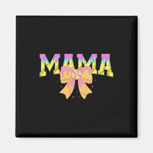 Softball Mama Ice Cream Drip Game Day Family Match Magnet