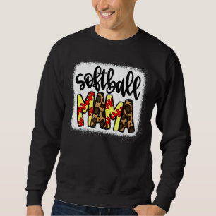 Softball Mama Leopard Sweatshirt