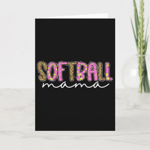 Softball Mama Mom Mother Girls Fastpitch  Card