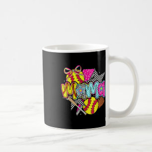 Softball Mama Mum Softball Game Day Vibes Mothers Coffee Mug