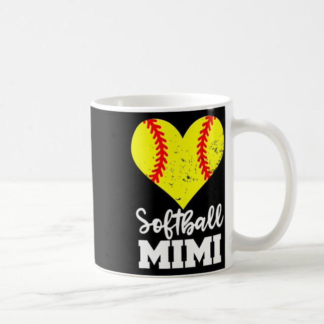 Softball Mimi Funny Softball Player Mimi  Coffee Mug (Right)