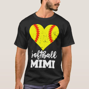 Softball Mimi Funny Softball Player Mimi  T-Shirt