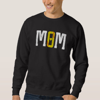 Softball Mom Heart Sweatshirt