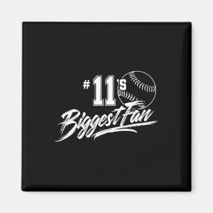 Softball Mom Number 11's Biggest Fan Dad Brother S Magnet