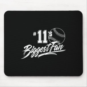 Softball Mom Number 11's Biggest Fan Dad Brother S Mouse Pad
