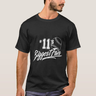 Softball Mom Number 11's Biggest Fan Dad Brother S T-Shirt