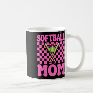 Softball Mom Softball Mama Mother's Day Pink Coque Coffee Mug