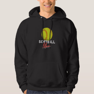 Softball Mom Women Softball Player Softball Hoodie
