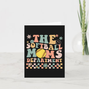 Softball Moms Department Fun Mothers Day Costume  Card