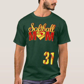 Softball Mum 31 Softball Jersey Favourite Player B T-Shirt