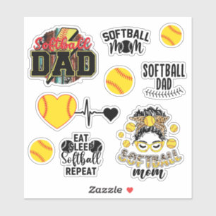 Softball Mum and Dad