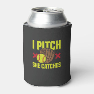 Softball Mum Dad Baseball Sport Can Cooler