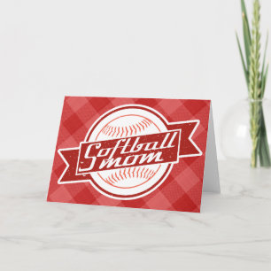Softball Mum Greeting Card
