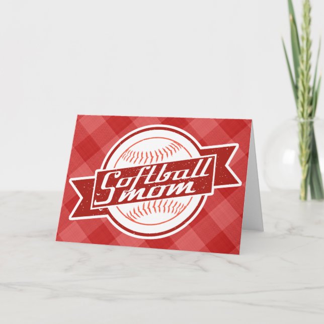 Softball Mum Greeting Card (Front)