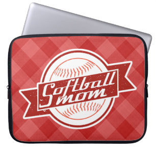 Softball Mum Laptop Cover