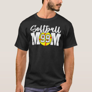 Softball Mum Number 99 T-Shirt