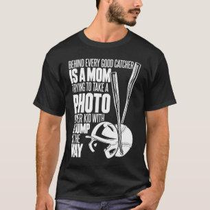 Softball Mum Pitcher Catcher Batter Softball T-Shirt