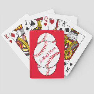Softball Mum Playing Cards