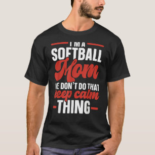 Softball Mum Softball Player Pitcher Catcher Sport T-Shirt