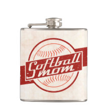 Softball Mum Stainless Steel Hip Flask