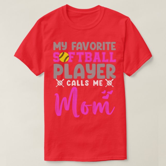 Softball Mum T-Shirt (Design Front)