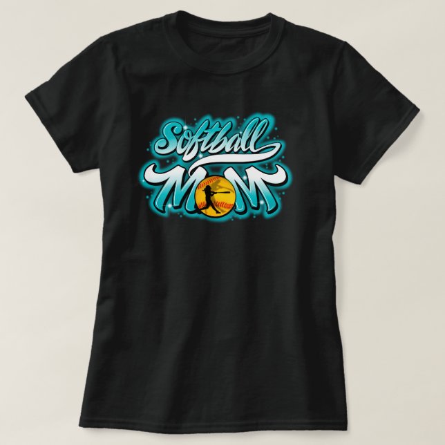 Softball Mum t-shirt   (Design Front)