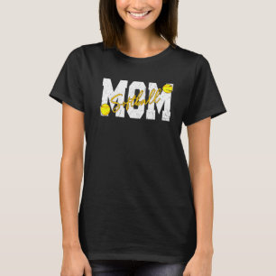 Softball Mum T-Shirt For Women Mama Mother's Day M