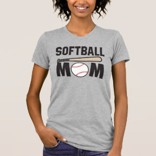 Softball Mum T-Shirt Proud Sport Parents