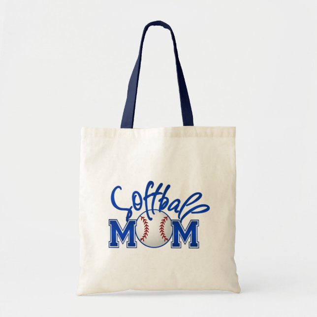 Softball Mum Tote Bag (Front)