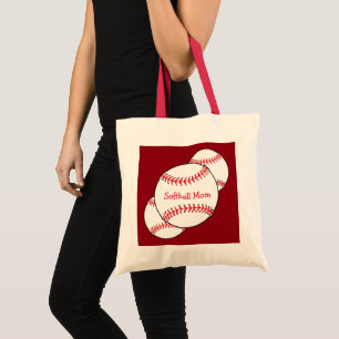 Softball Mum Tote Bag