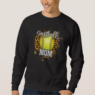 Softball Mum Vintage Softball Family Matching Sweatshirt