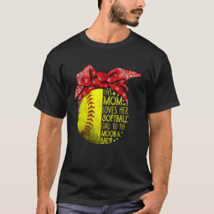 Softball Mum Women Pitcher Catcher Girls 1 T-Shirt