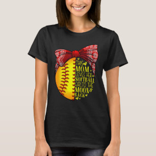 Softball Mum Women Pitcher Catcher Girls 1 T-Shirt