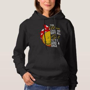 Softball Mum Women Pitcher Catcher Girls Hoodie