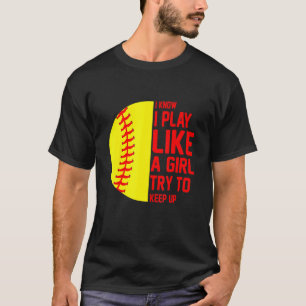 Softball Mum Women Pitcher Catcher Girls T-Shirt
