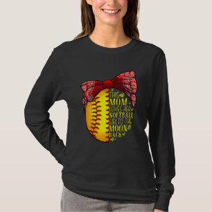 Softball Mum Women Pitcher Catcher Girls T-Shirt