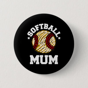 Softball My Favorite Player Calls Me Nona _1 6 Cm Round Badge