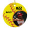 Softball Name Jersey Number Photo Keepsake