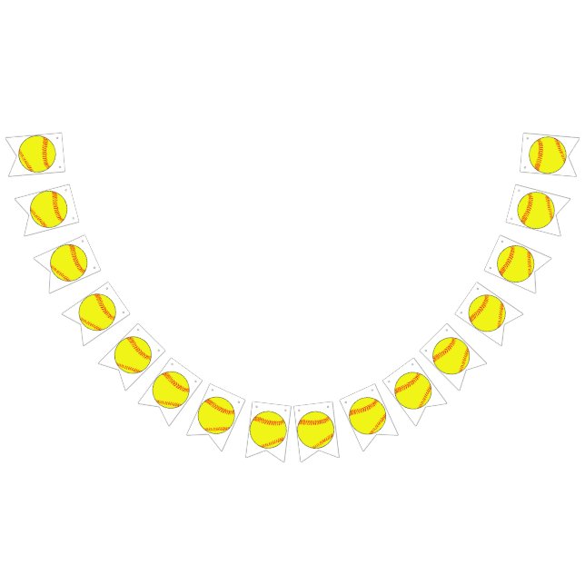 Softball Party Banner (All)