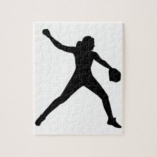Softball pitcher jigsaw puzzle