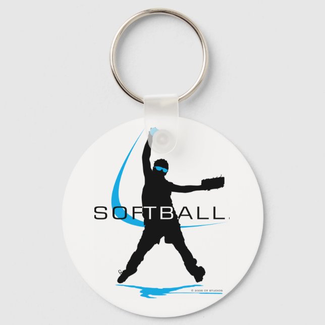 Softball - Pitcher Key Ring (Front)