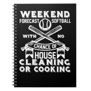 Softball Player Coach Fan Funny Quotes 71 player Notebook