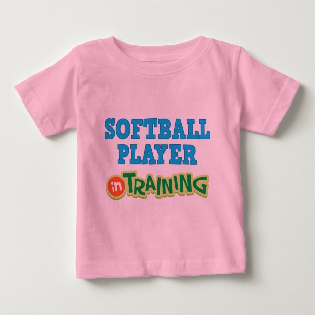 Softball Player In Training (Future) Baby T-Shirt (Front)