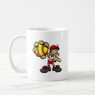 Softball Player Mug- Cute But Dangerous Coffee Mug